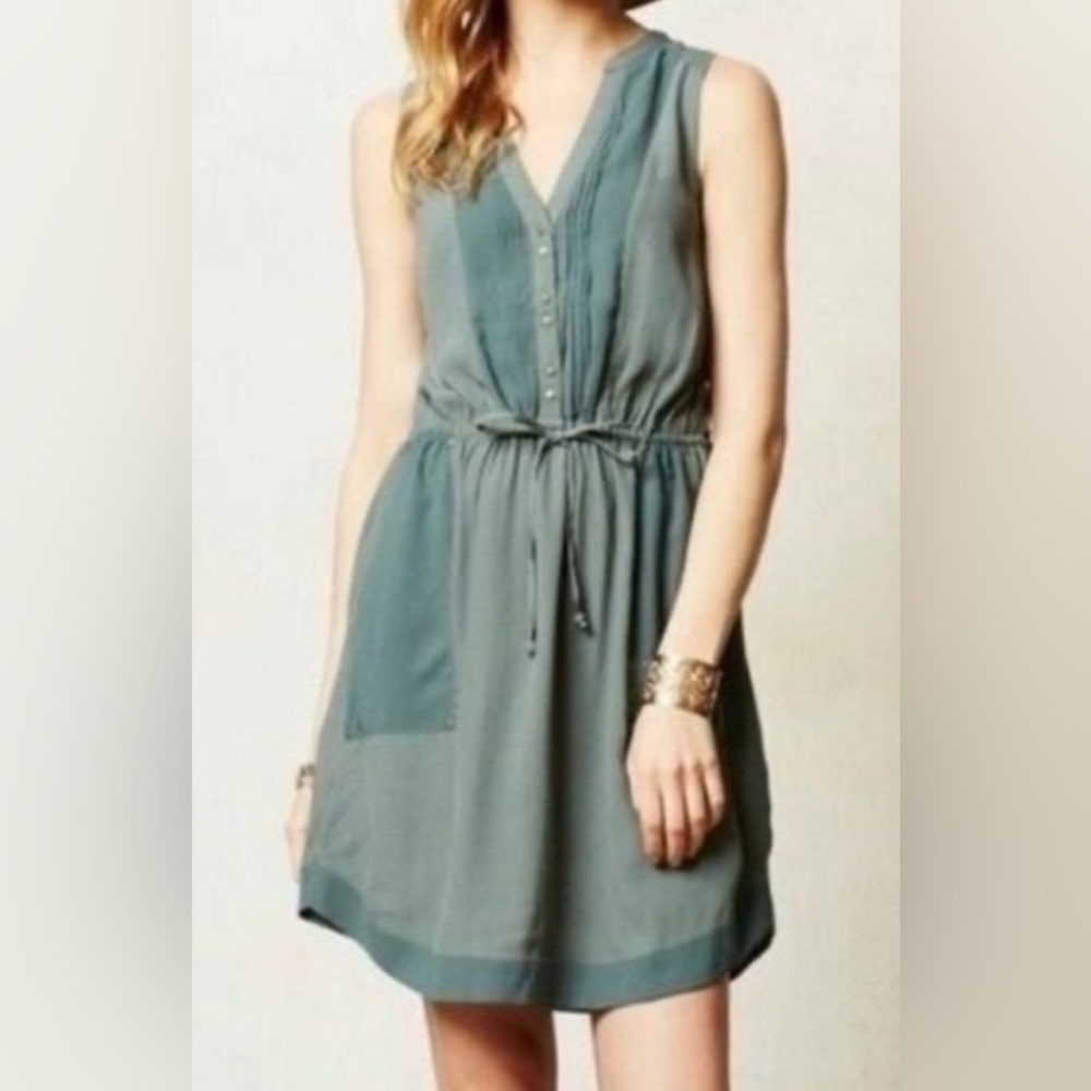 Anthropologie Maeve Pelona Dress in Sage